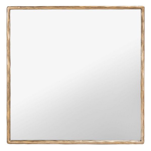 Safavieh Yvette Square Metal Mirror - Brass | Mirrors | Modishstore - 2