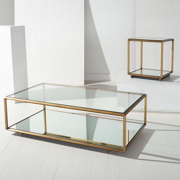 Safavieh Florabella Mirrored Coffee Table - Bronze | Coffee Tables | Modishstore