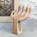 Buddha Chair- Hand Shaped- Suar Wood- hand chair/Side Table /Occasiona ...