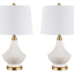 Safavieh Marlowe Glass Table Lamp Set Of 2 - White | Table Lamps | Modishstore