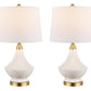 Safavieh Marlowe Glass Table Lamp Set Of 2 - White | Table Lamps | Modishstore - 3