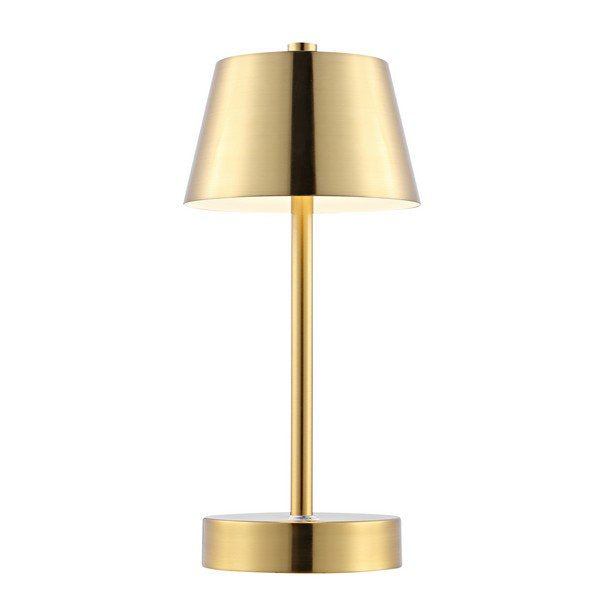 Safavieh Laita, 11 Inch, Brass, Iron, Rechargeable Led Table Lamp? - Brass Gold | Table Lamps | Modishstore - 2