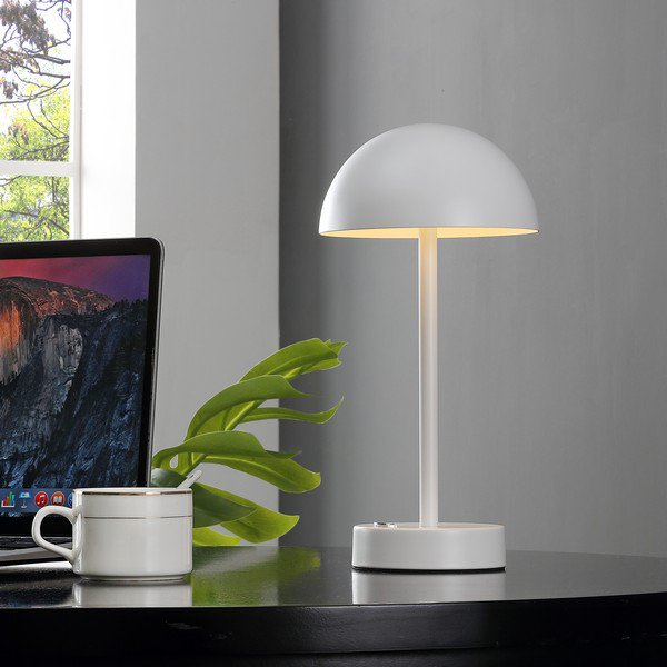 Safavieh Helene, 12 Inch, White, Iron, Rechargeable Led Table Lamp? - White | Table Lamps | Modishstore