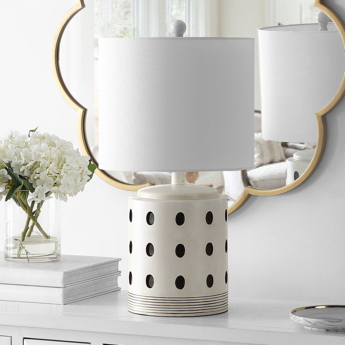 Safavieh Lenis Table Lamp - Cream | Table Lamps | Modishstore