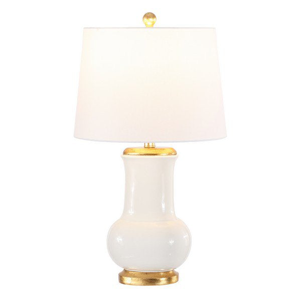 Safavieh Emberson, 25 Inch, Ivory/Gold, Ceramic Table Lamp - Ivory | Table Lamps | Modishstore - 2