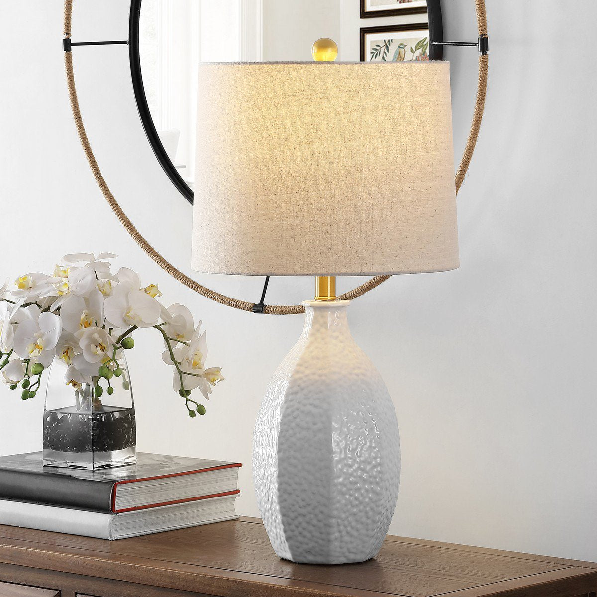 Safavieh Barli Table Lamp - Antique White | Table Lamps | Modishstore - 3