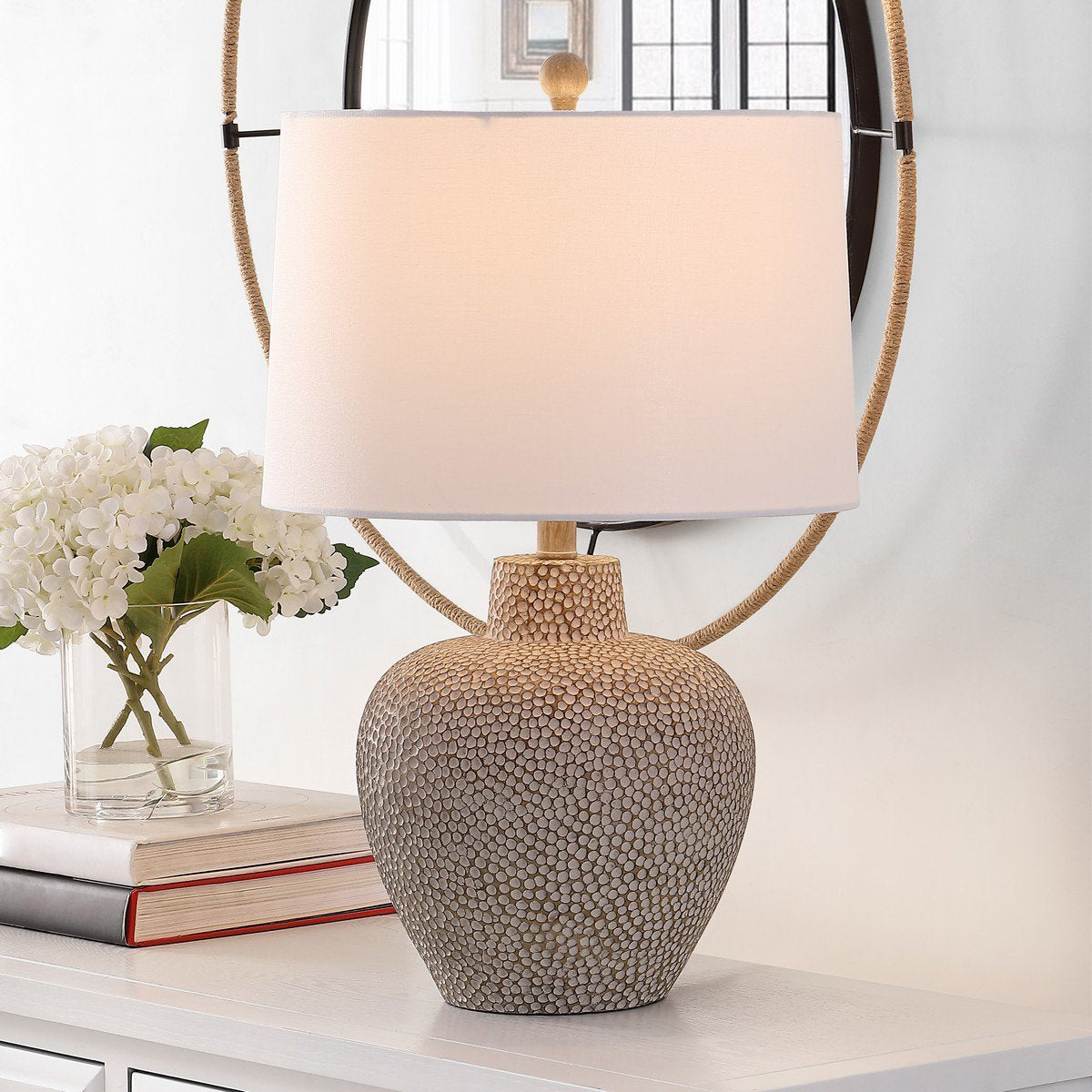 Safavieh Kei Table Lamp - Natural Rattan | Table Lamps | Modishstore - 3