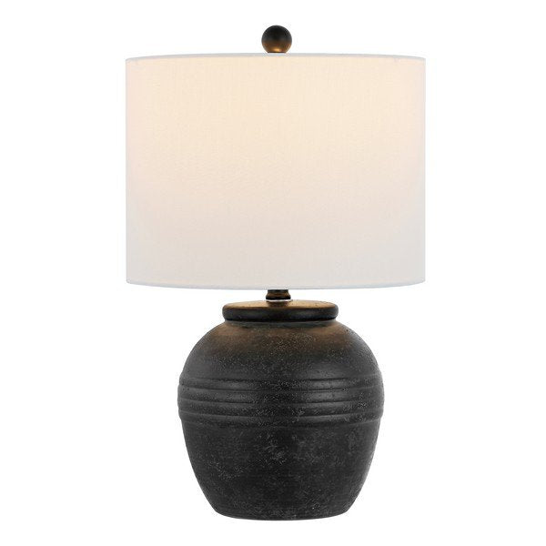 Safavieh Naturi, 20 Inch, Black, Ceramic Table Lamp - Black | Table Lamps | Modishstore - 2