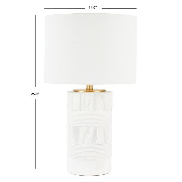 Safavieh Weller Table Lamp - White | Table Lamps | Modishstore - 3