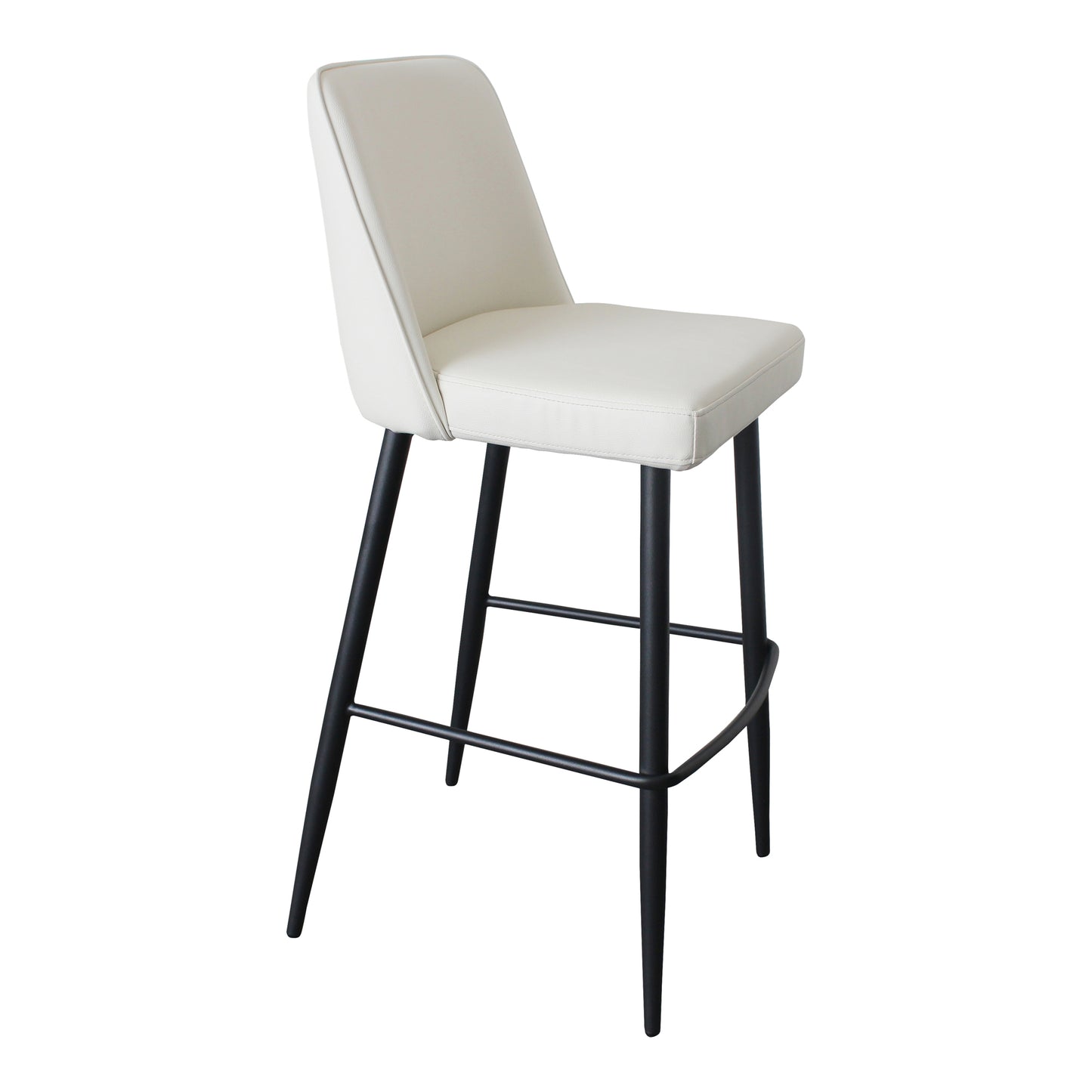 Emelia Barstool Ivory By Moe's Home Collection | Bar Stools | Modishstore - 2