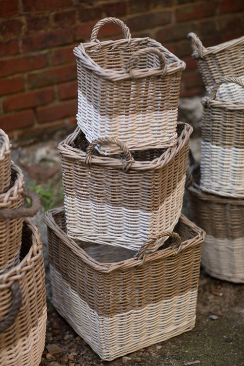 Vagabond Vintage Willow Square Basket Set of 3