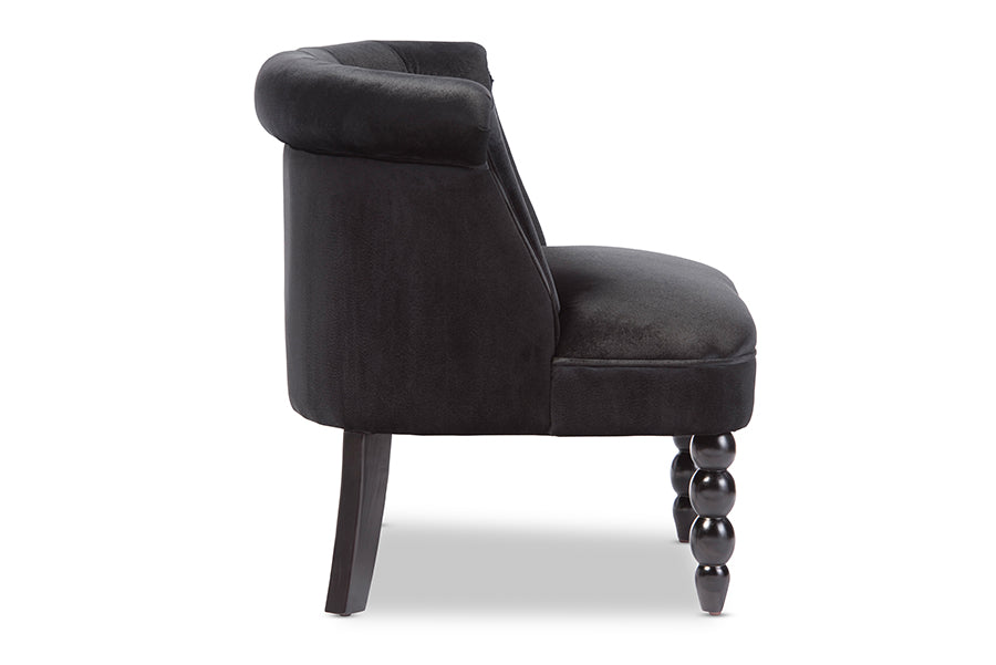 Black victorian outlet chair