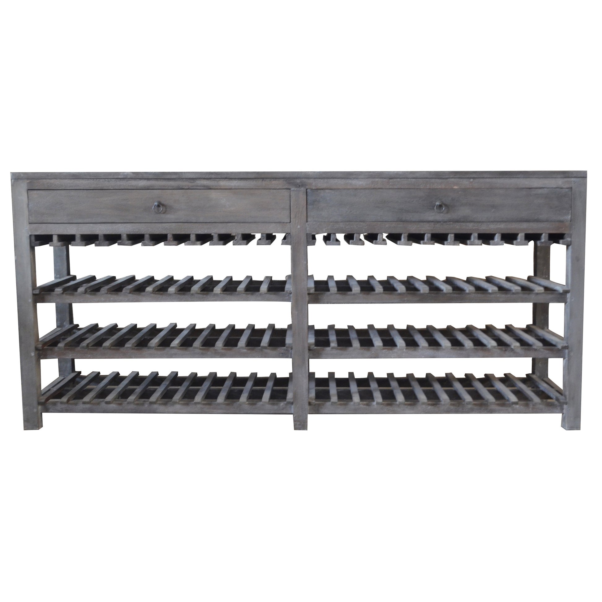 A&B Home Rhodes Cafe Wood Wine Rack With Drawers | Wine Racks | Modishstore