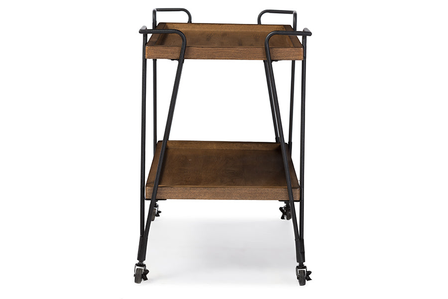 Baxton Studio Jessica Rustic Industrial Style Antique Black