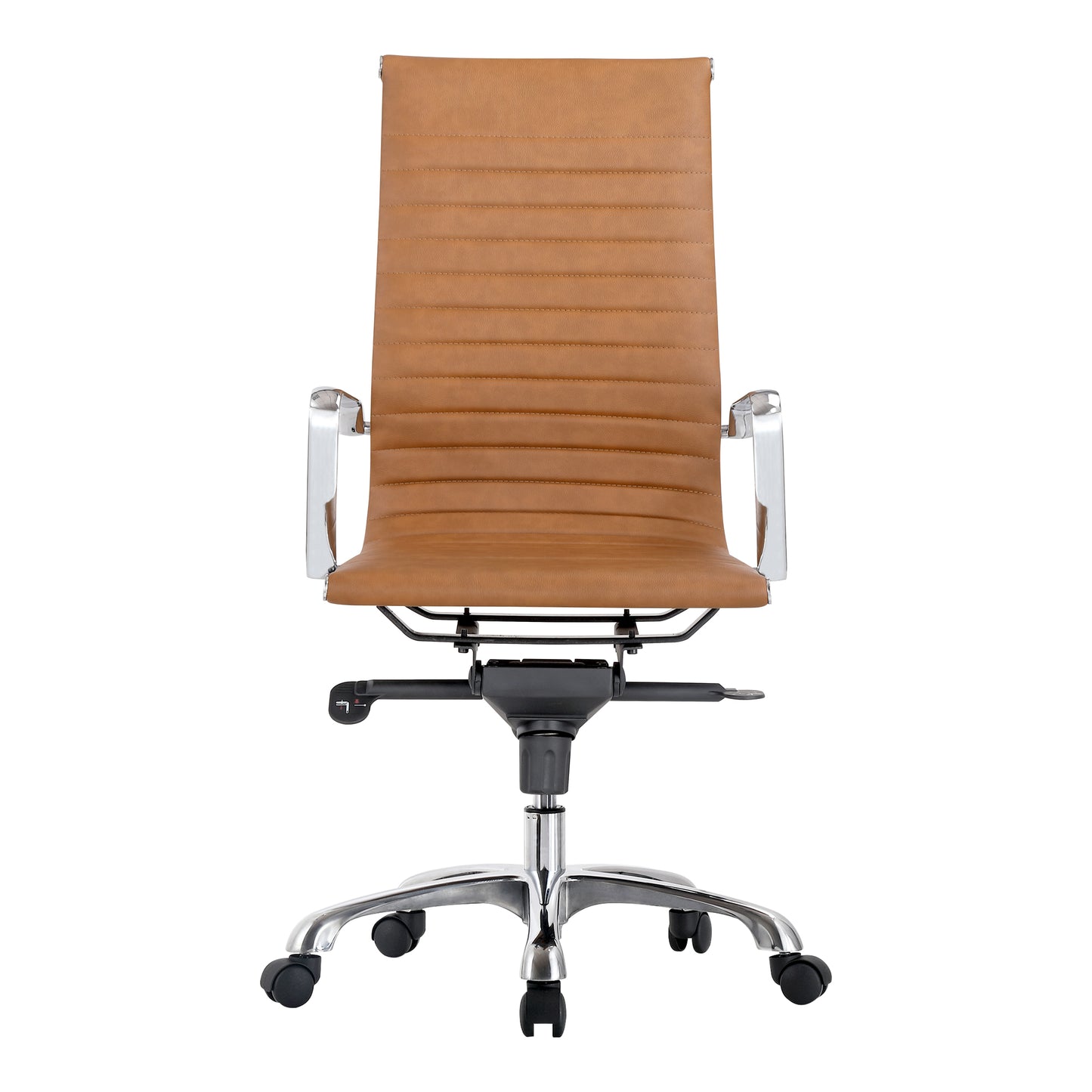 Omega Swivel Office Chair High Back Tan By Moe's Home Collection | Office Chairs | Modishstore - 1