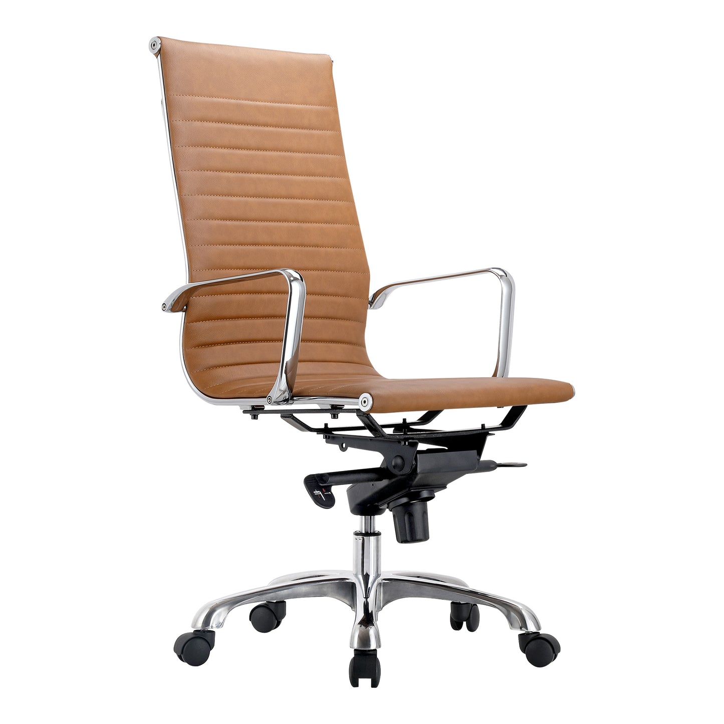 Omega Swivel Office Chair High Back Tan By Moe's Home Collection | Office Chairs | Modishstore - 2