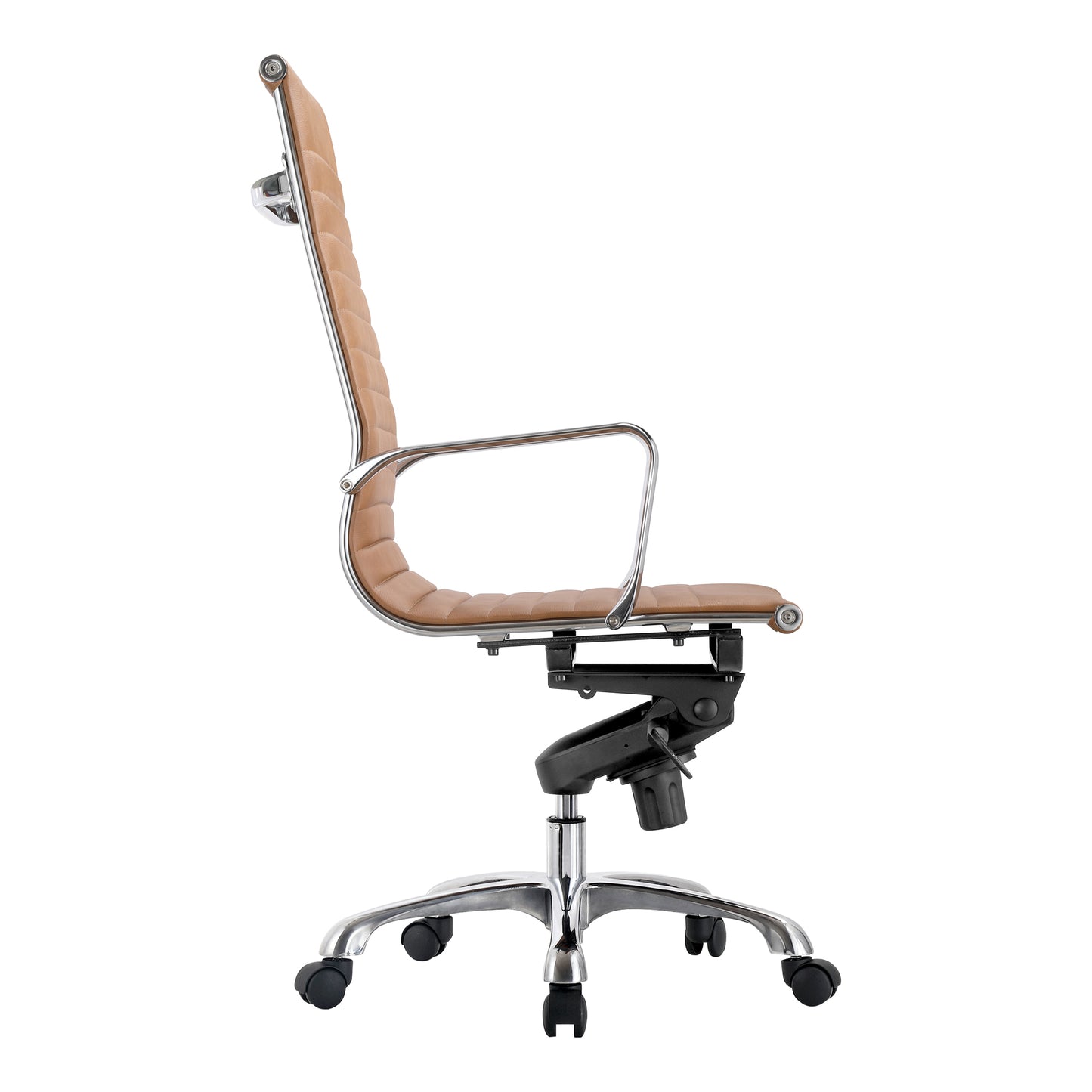 Omega Swivel Office Chair High Back Tan By Moe's Home Collection | Office Chairs | Modishstore - 3