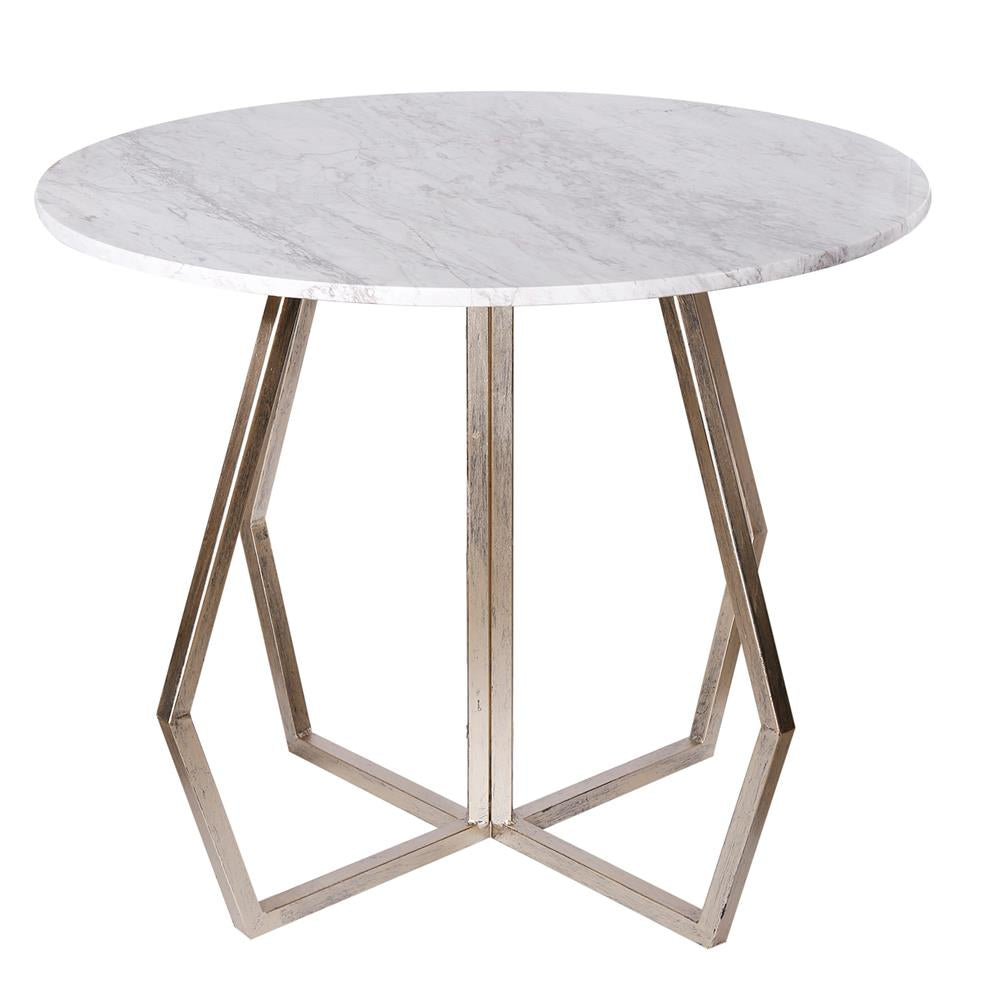 A&B Home Stepney Marble Round Table - 2
