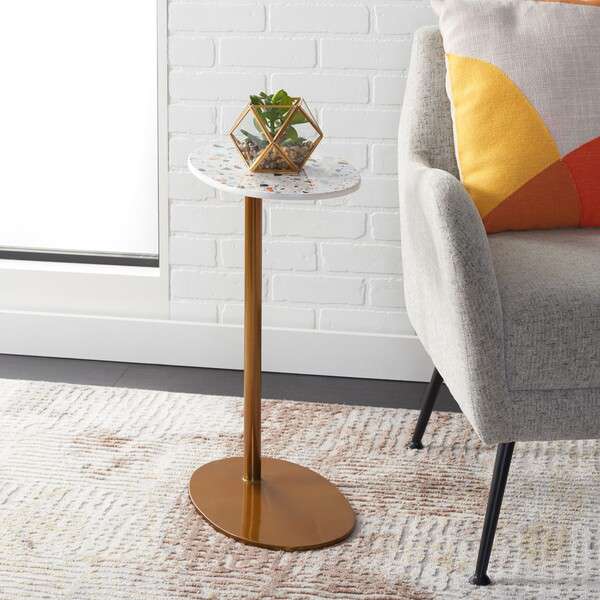 Safavieh Terrassa Oval Accent Table - Terrazzo | Accent Tables | Modishstore - 4