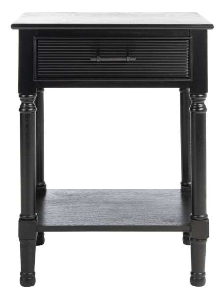 Safavieh Ryder 1Drw Accent Table - Black | Accent Tables | Modishstore - 2