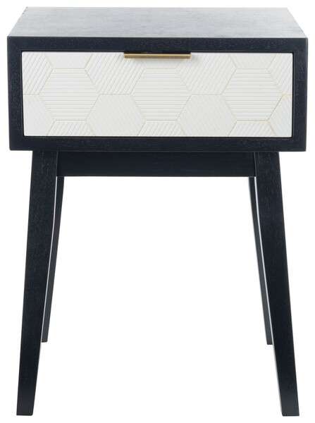 Safavieh Keya 1 Drawer Accent Table - Black | Accent Tables | Modishstore - 2