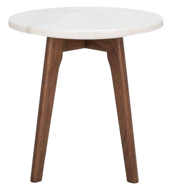 Safavieh Marini Round Marble End Table - Marble | End Tables | Modishstore