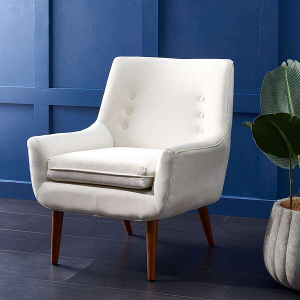 Safavieh Amina Accent Chair - Cream | Accent Chairs | Modishstore - 4