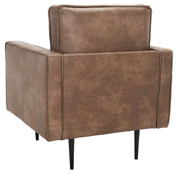 Safavieh Paityn Accent Chair - Brown Body With Black Legs | Accent Chairs | Modishstore - 3