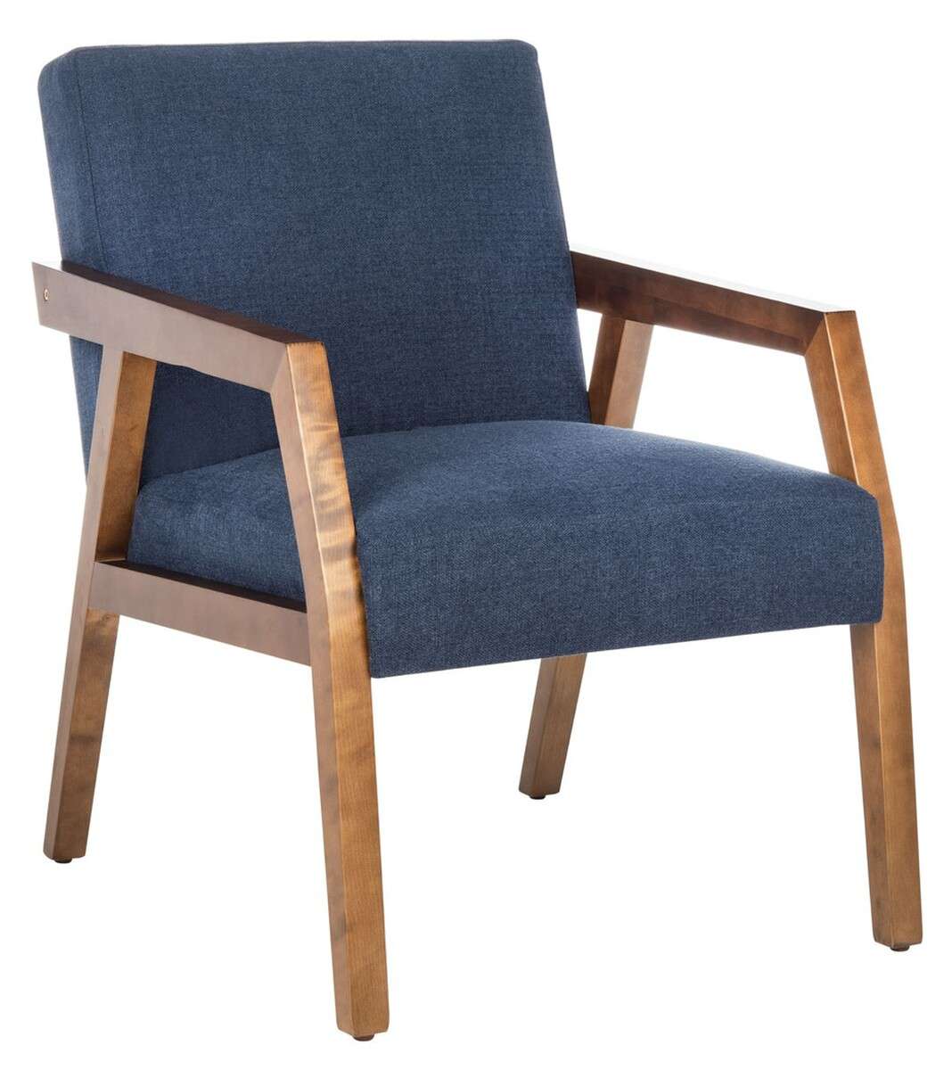 Safavieh Olyvar Arm Chair - Navy | Accent Chairs | Modishstore - 3