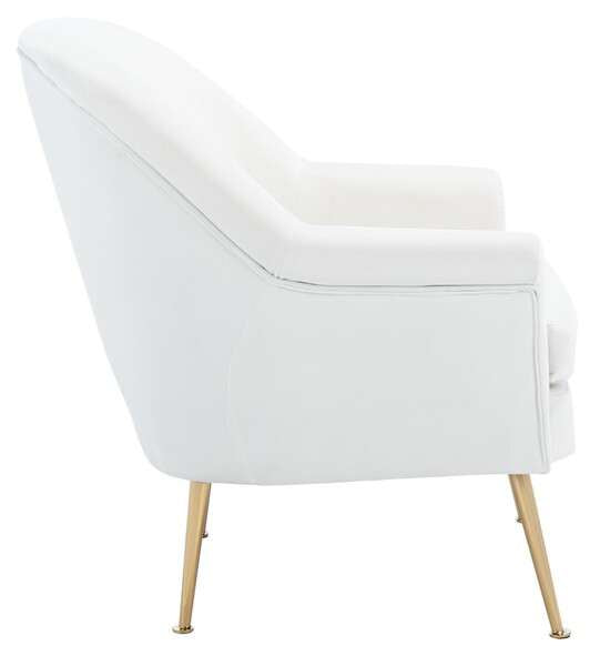 Safavieh Rodrik Accent Chair - White | Accent Chairs | Modishstore - 3