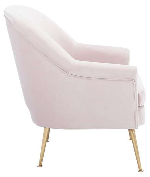 Safavieh Rodrik Accent Chair - Light Pink | Accent Chairs | Modishstore - 3