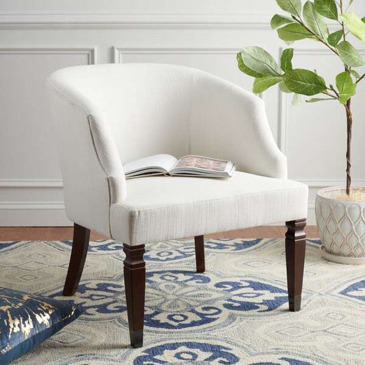 Safavieh Ibuki Accent Chair - White | Accent Chairs | Modishstore