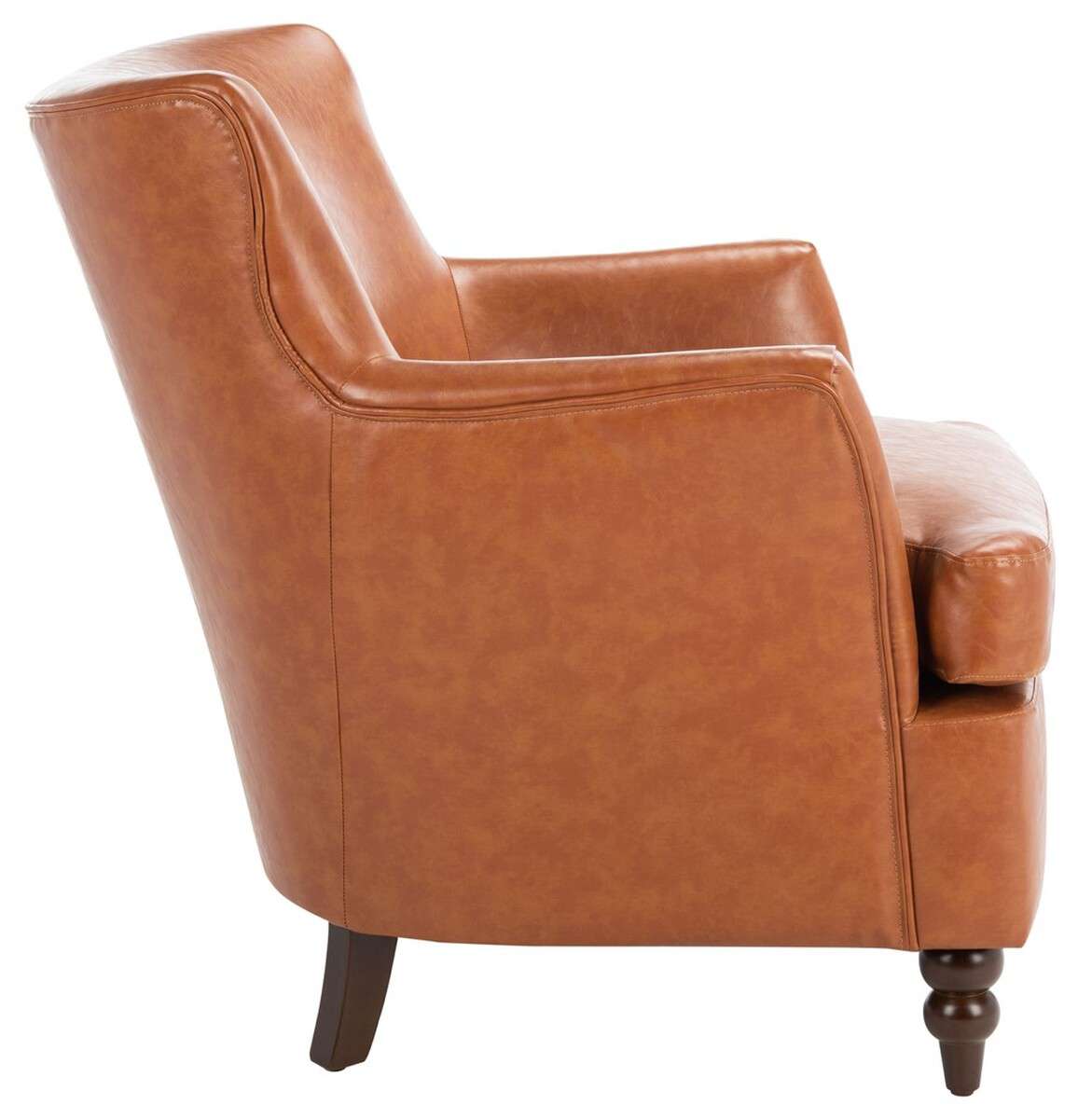 Safavieh Levin Accent Chair - Cognac | Accent Chairs | Modishstore - 4