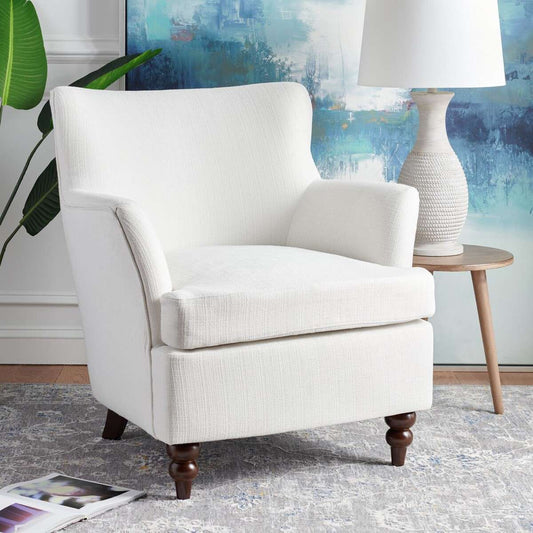 Safavieh Levin Accent Chair - White | Accent Chairs | Modishstore