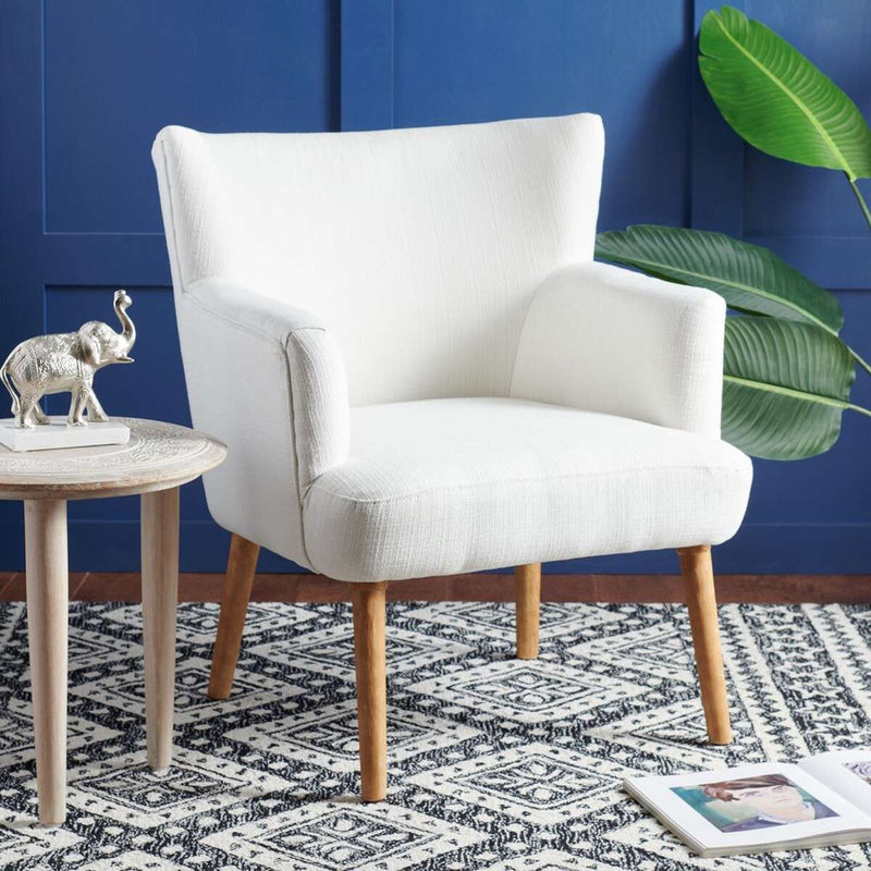 Safavieh Delfino Accent Chair - White | Accent Chairs | Modishstore