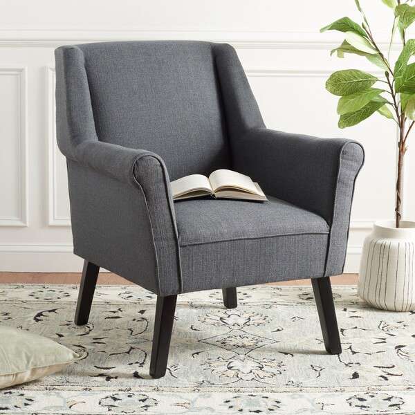 Safavieh Videl Accent Chair - Dark Gray | Accent Chairs | Modishstore