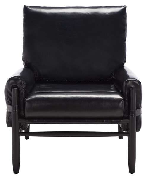 Safavieh Oslo Mid Century Arm Chair - Black | Armchairs | Modishstore - 3