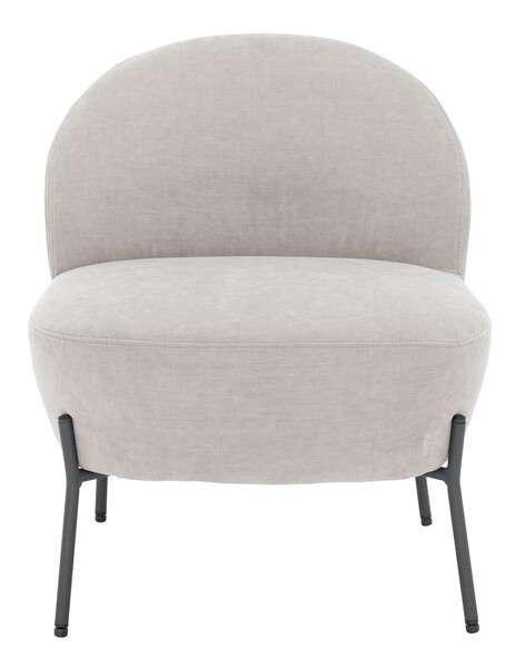 Safavieh Brax Petite Slipper Chair - Light Gray | Accent Chairs | Modishstore - 2