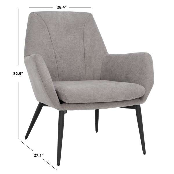 Safavieh Auggie Arm Chair - Gray | Armchairs | Modishstore - 4