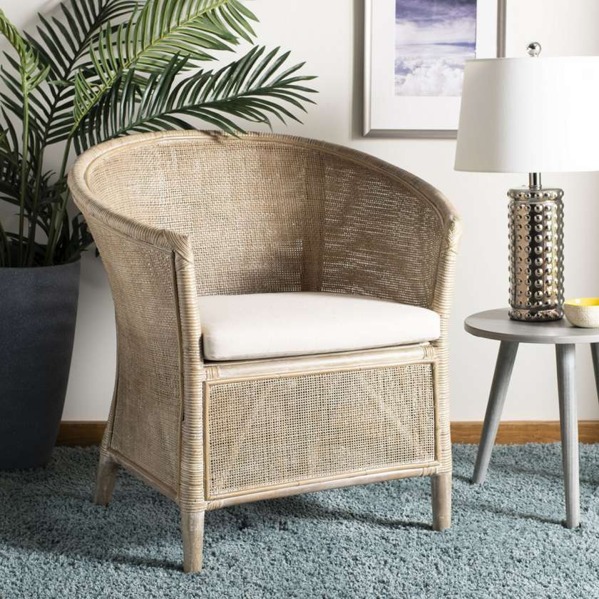 Safavieh Alexana Rattan Armchair | Accent Chairs | Modishstore - 2