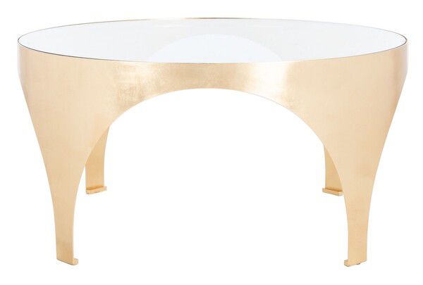 Safavieh Lillia Gold Leaf Coffee Table - Gold | Coffee Tables | Modishstore - 2