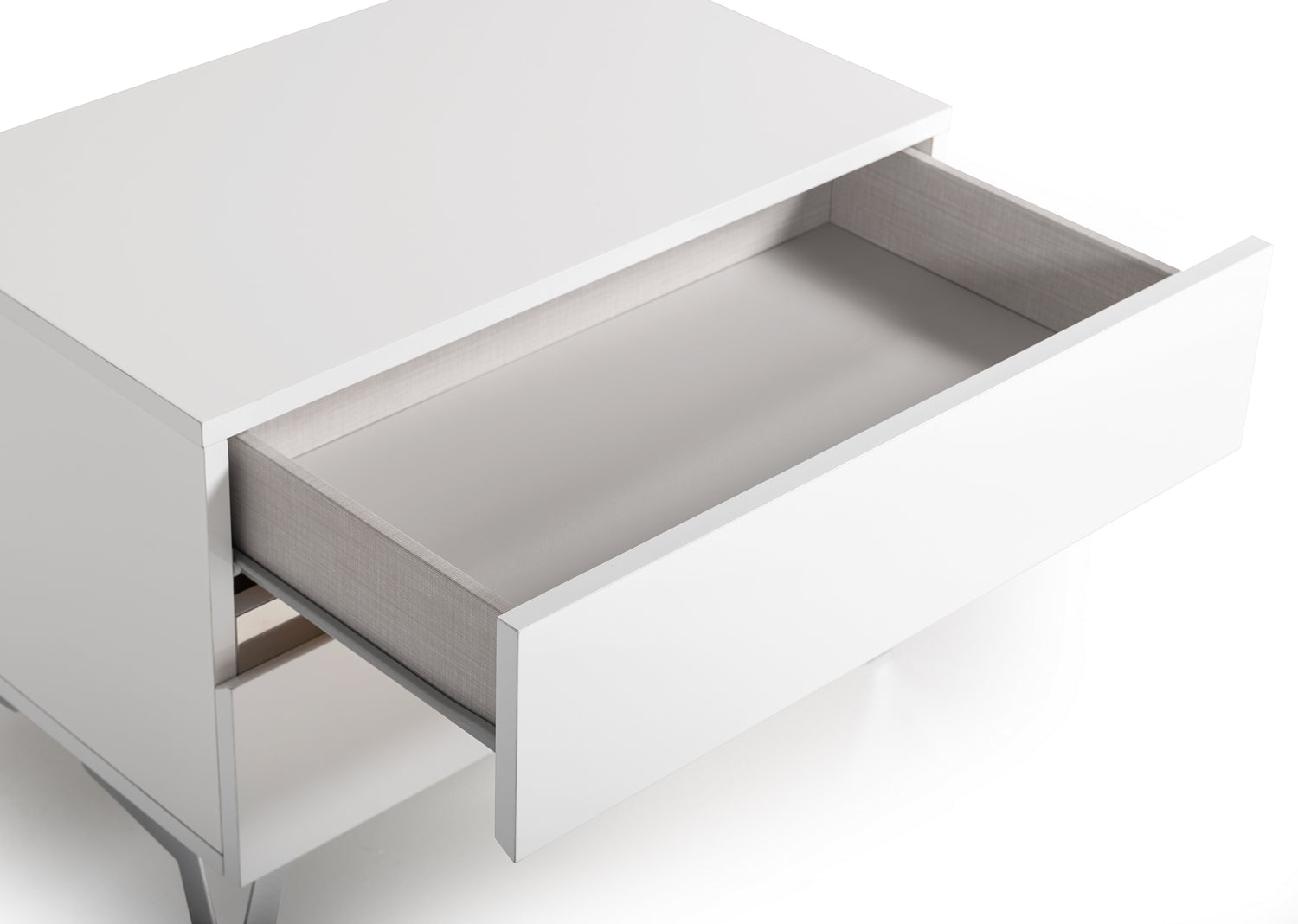 Nova Domus Angela - Italian Modern White Nightstand | Nightstands | Modishstore - 3