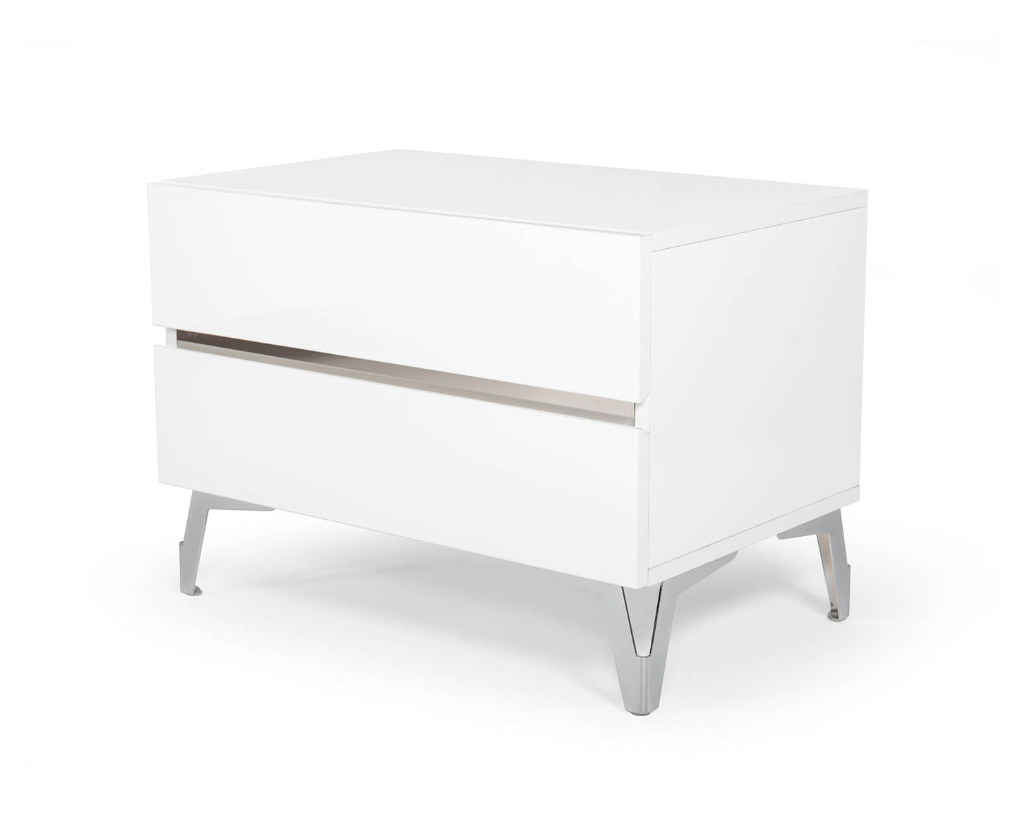 Nova Domus Angela - Italian Modern White Nightstand | Nightstands | Modishstore - 1