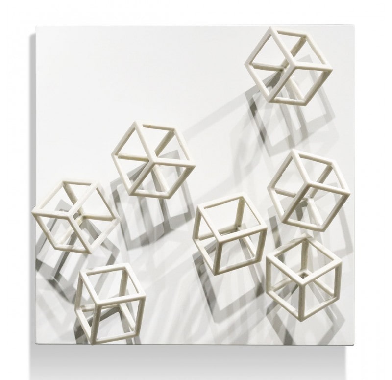 Wall Play Substrate, 'Cream Cubical' by Gold Leaf Design Group | Wall Decor | Modishstore - 3