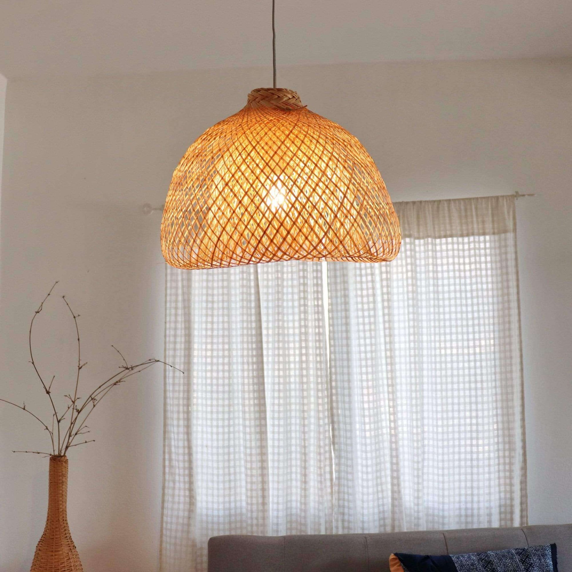 Rungsan - Bamboo Pendant Light Shade By Thaihome | Pendant Lamps | Modishstore - 7