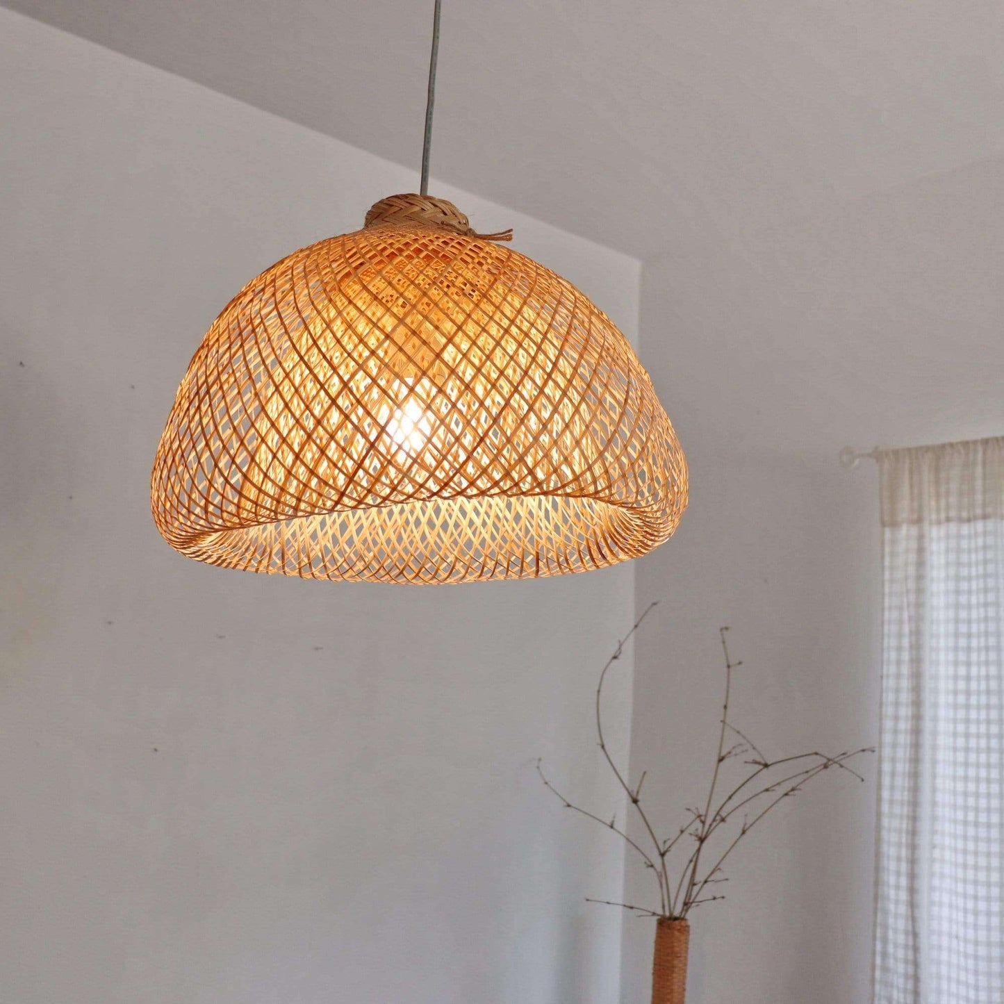 Rungsan - Bamboo Pendant Light Shade By Thaihome | Pendant Lamps | Modishstore - 8