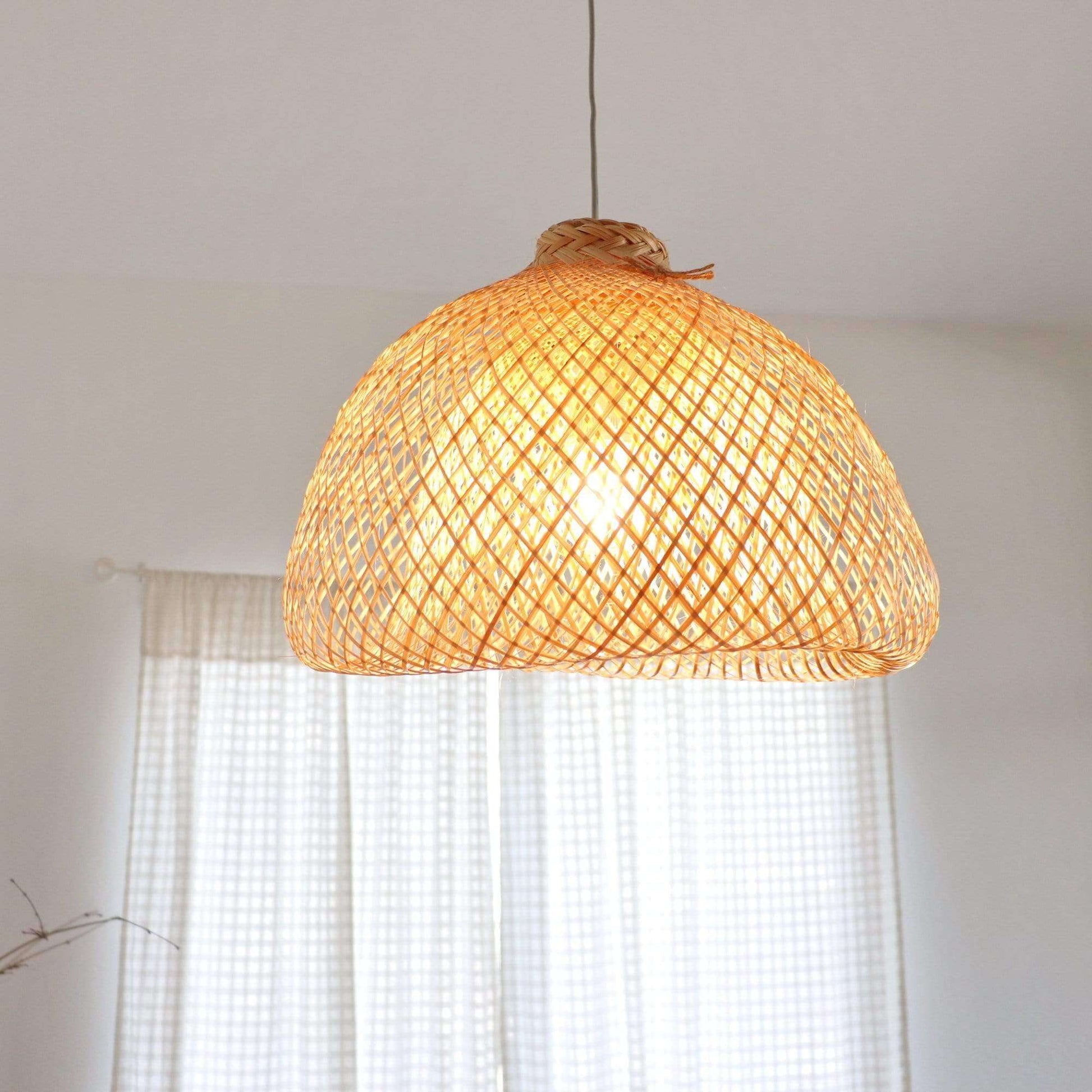 Rungsan - Bamboo Pendant Light Shade By Thaihome | Pendant Lamps | Modishstore