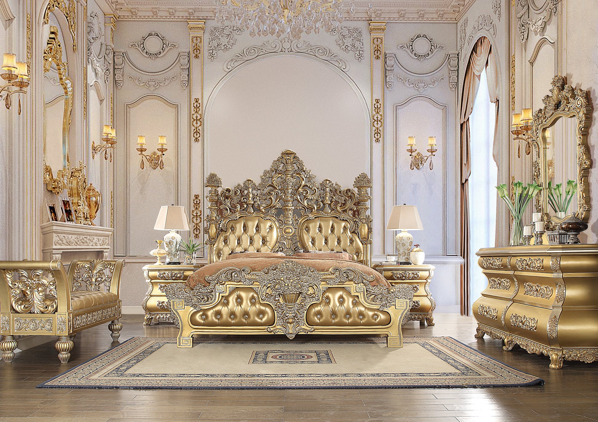  ACME Furniture Louis Philippe III Eastern King Bed