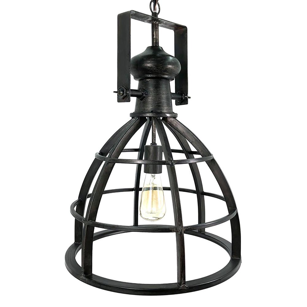 Tianna Bell Pendant Industrial Farmhouse Single Light Pendant By Ele Light & Decor | Pendant Lamps | Modishstore - 2