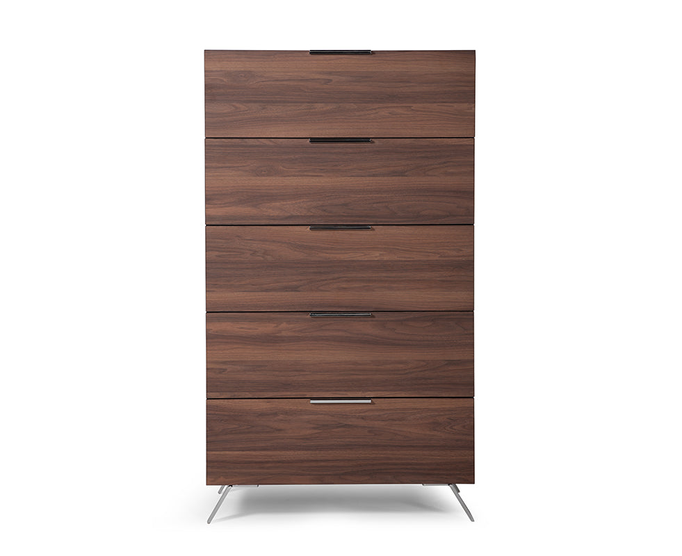 Nova Domus Brooklyn Italian Modern Walnut Chest | Drawers | Modishstore - 1